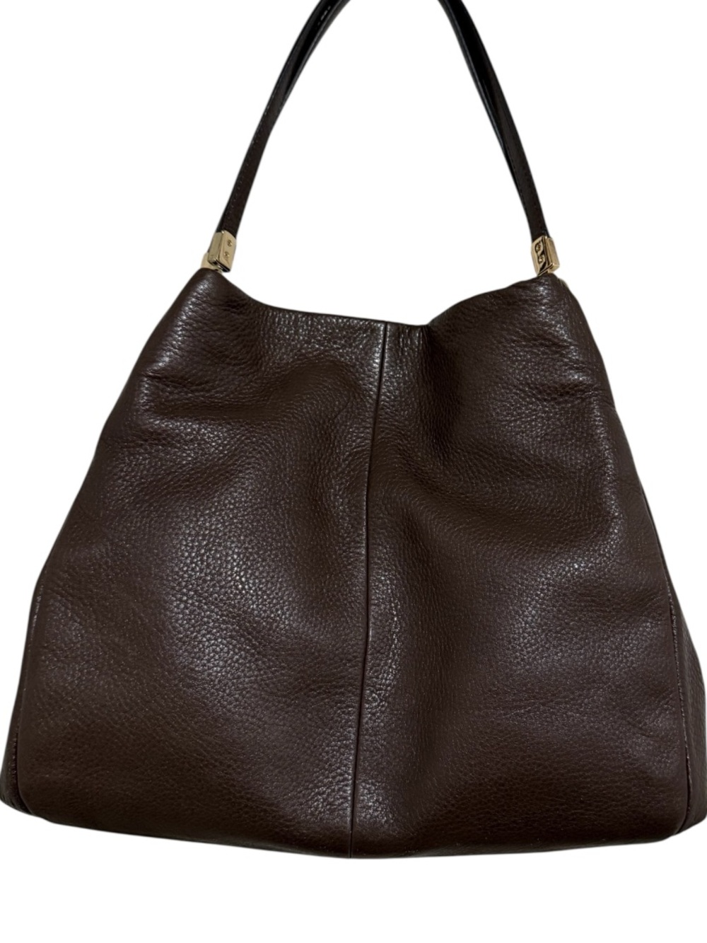 Coach Madison Phoebe Vintage Dark Plum/Brown Pebbled Leather Handbag
